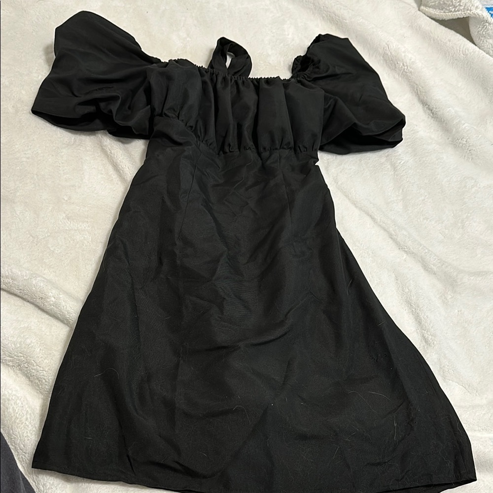 Elegant Black Off-Shoulder Dress